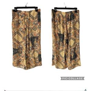 Cupcakes and Cashmere Wide Leg Palazzo Pants Bohoemian Boho Size Small - EUC